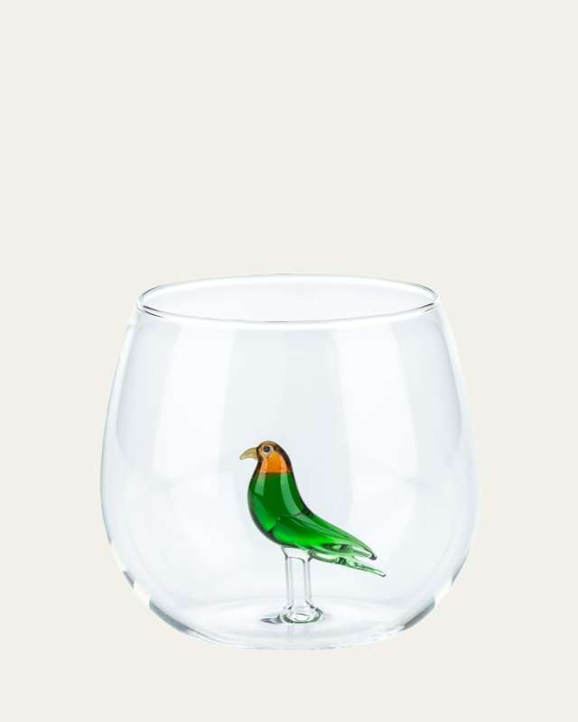 Parrot Round Glass